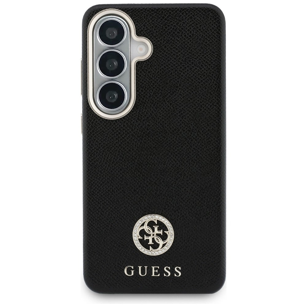 Etui Guess Rhinestone Round Logo MagSafe na Samsung Galaxy S26 - czarne_2