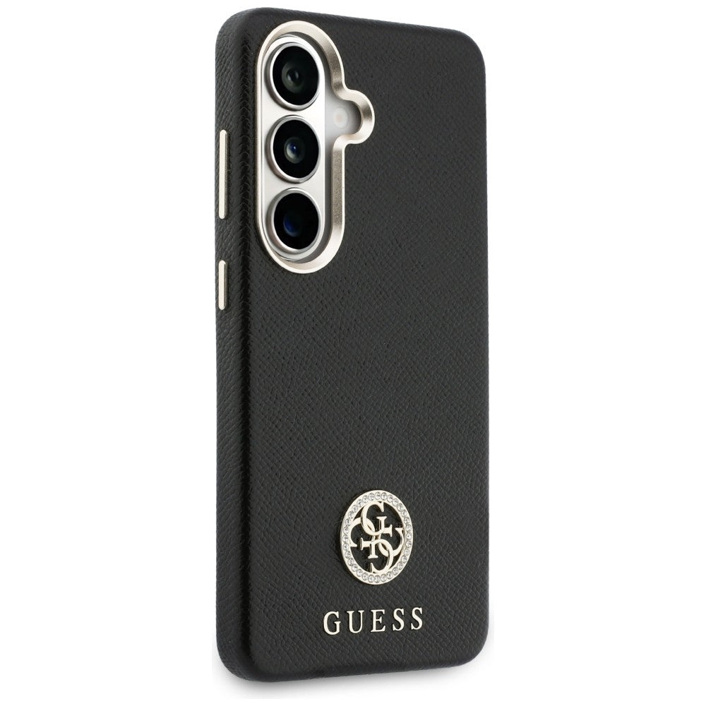 Etui Guess Rhinestone Round Logo MagSafe na Samsung Galaxy S26 - czarne_3