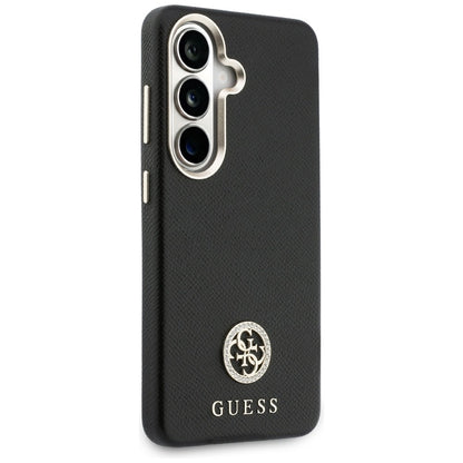 Etui Guess Rhinestone Round Logo MagSafe na Samsung Galaxy S26 - czarne_3