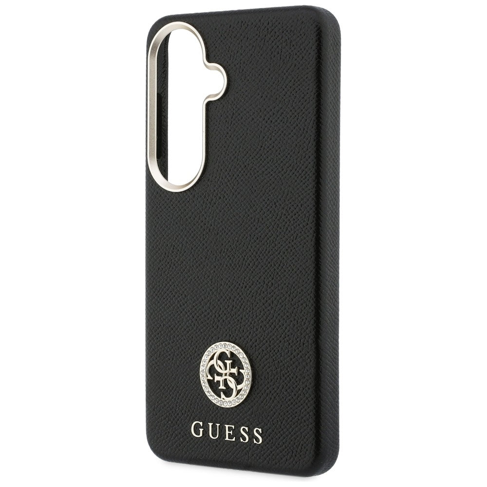Etui Guess Rhinestone Round Logo MagSafe na Samsung Galaxy S26 - czarne_5