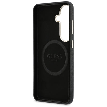 Etui Guess Rhinestone Round Logo MagSafe na Samsung Galaxy S26 - czarne_6
