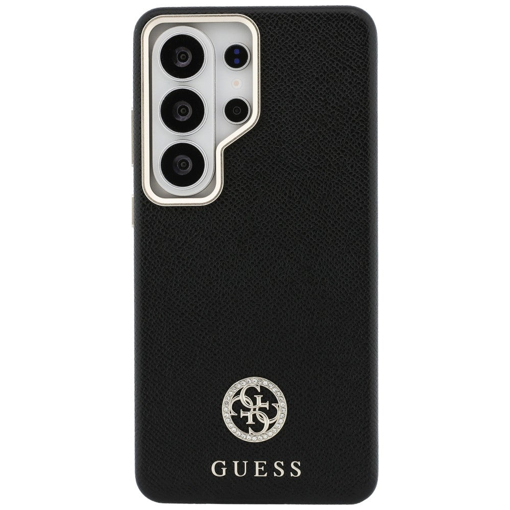 Etui Guess Rhinestone Round Logo MagSafe na Samsung Galaxy S26 Ultra - czarne_2