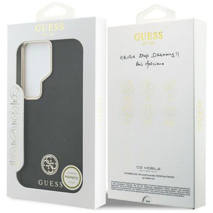 Etui Guess Rhinestone Round Logo MagSafe na Samsung Galaxy S26 Ultra - czarne_7
