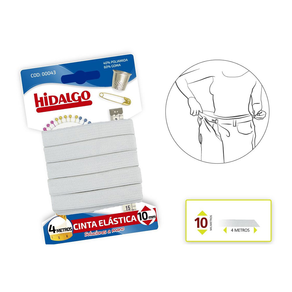 BlÃ­ster elÃ¡stico 10mmx4m branco hidalgo_0
