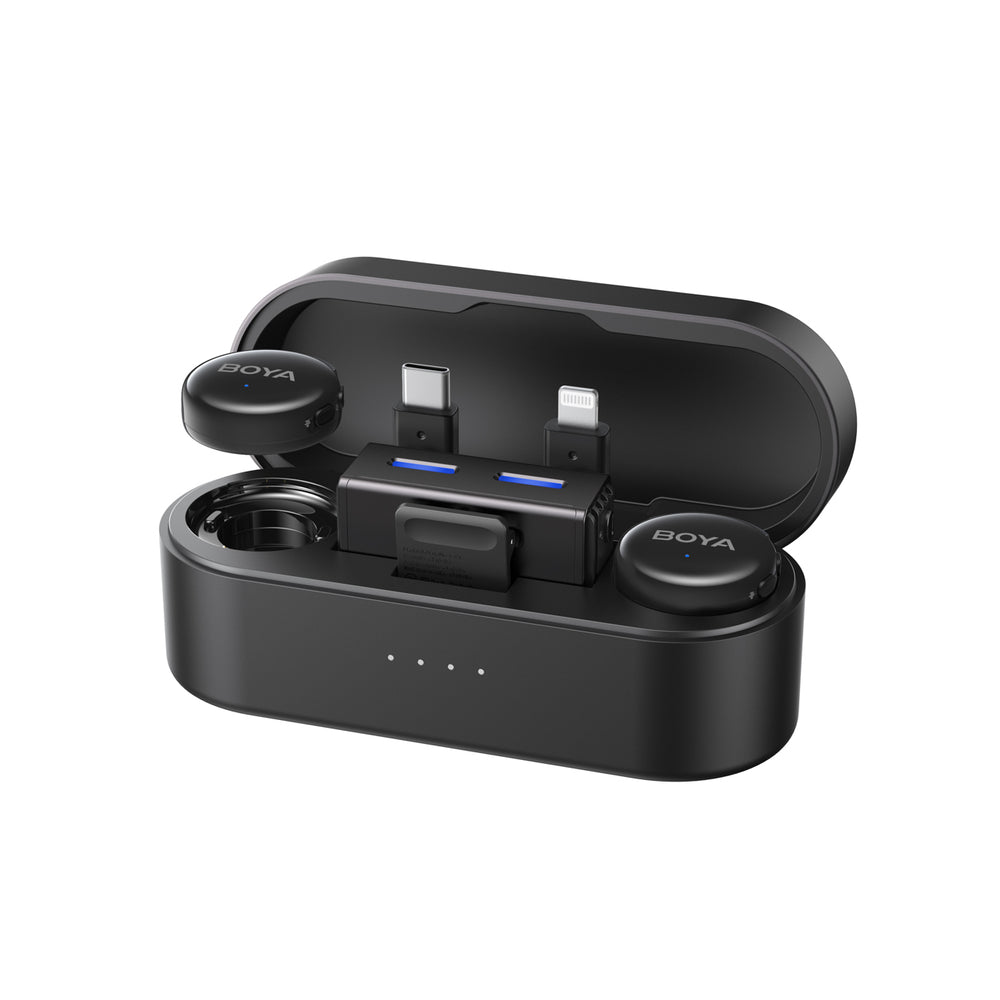 BOYA BOYALINK 3-02 Wireless Microphones 2.4GHz USB-C - Black_0