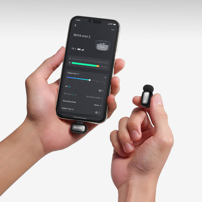 BOYA mini 2-02 wireless microphones 2.4GHz USB-C - black_33