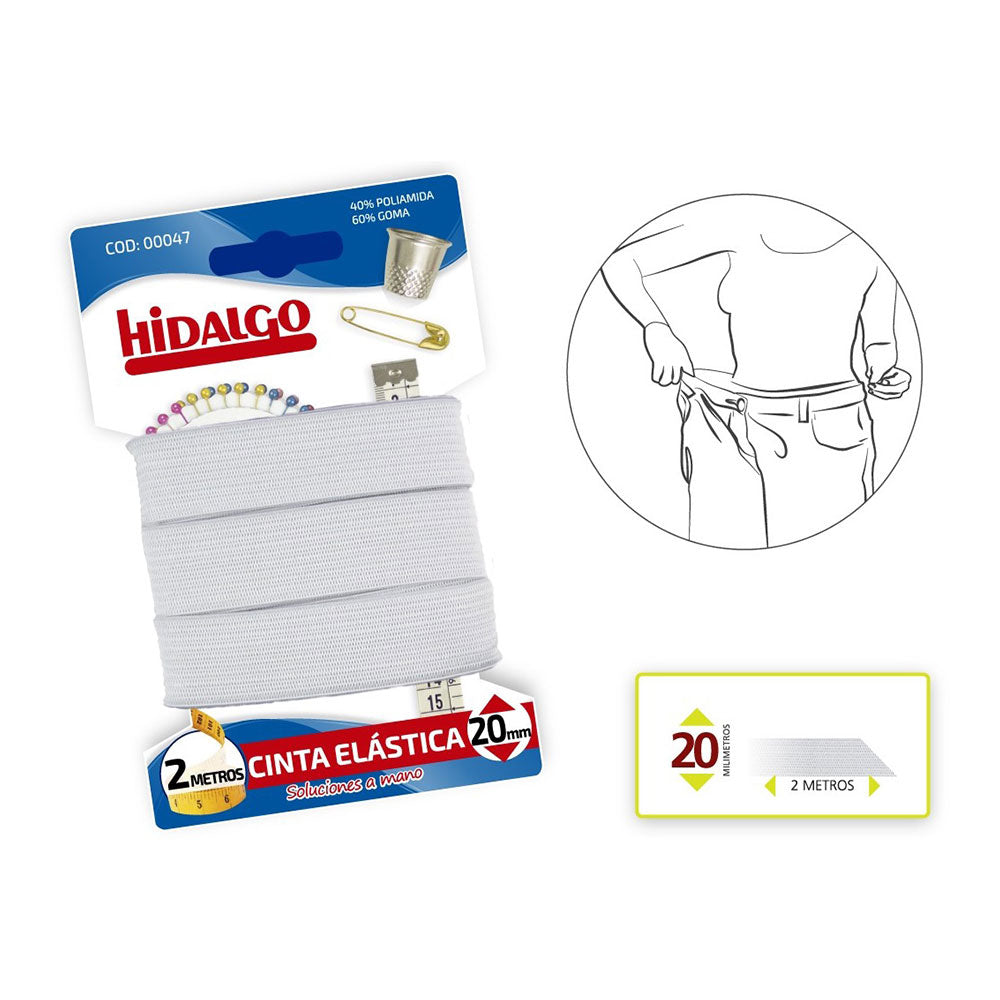 BlÃ­ster elÃ¡stico 20mmx2m branco hidalgo_0