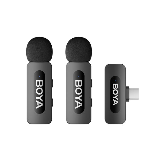 BOYA BY-V20 V2.0 Wireless Microphones 2.4GHz - Black_0
