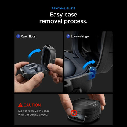 Lock Fit Case Spigen for Samsung Galaxy Buds4 / Buds4 Pro, Matte Black ACS11202_11