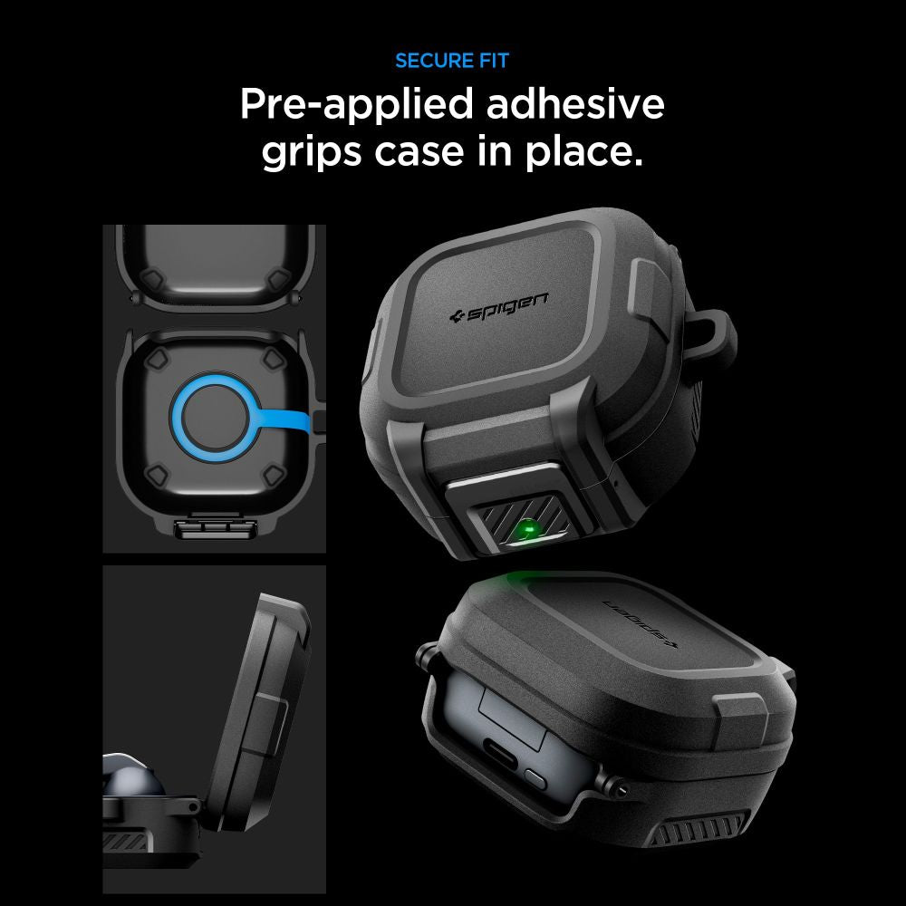 Lock Fit Case Spigen for Samsung Galaxy Buds4 / Buds4 Pro, Matte Black ACS11202_8