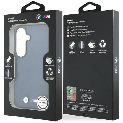 BMW M Metal Logo MagSafe Case for Samsung Galaxy S26 - Navy Blue_7