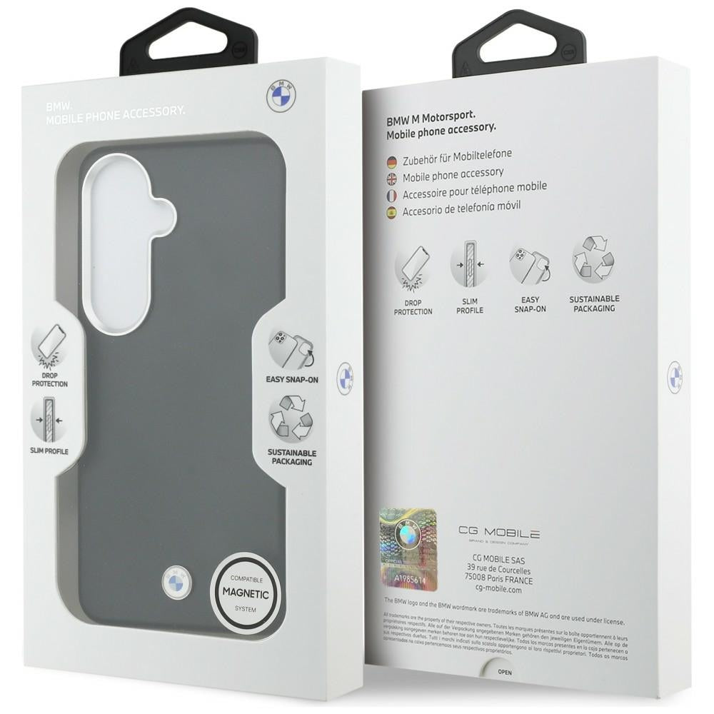 BMW Sign Metal Logo MagSafe Case for Samsung Galaxy S26+ - Black_7