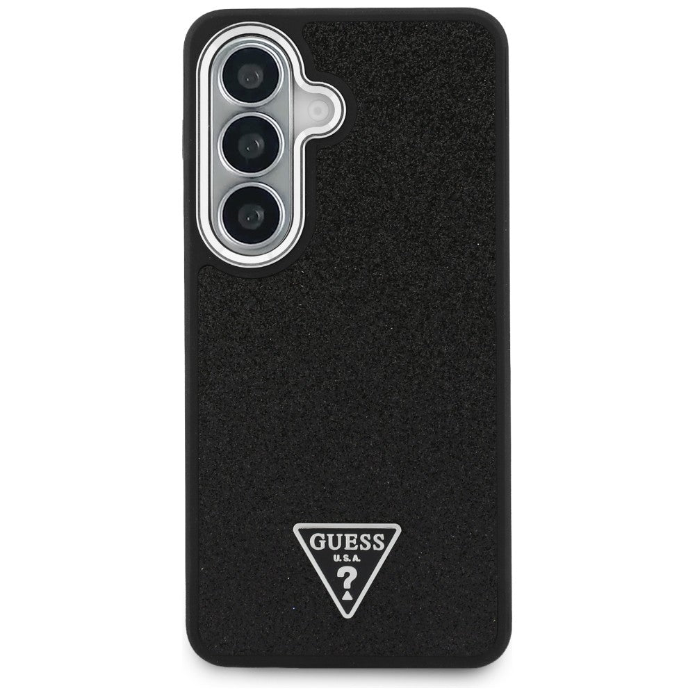 Guess Fixed Glitter Triangle MagSafe case for Samsung Galaxy S26+ - black_2
