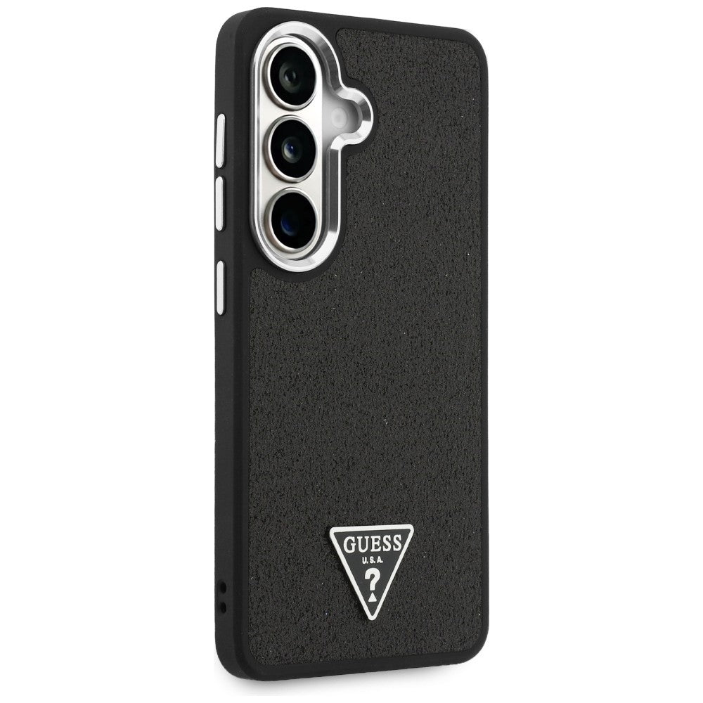 Guess Fixed Glitter Triangle MagSafe case for Samsung Galaxy S26+ - black_3
