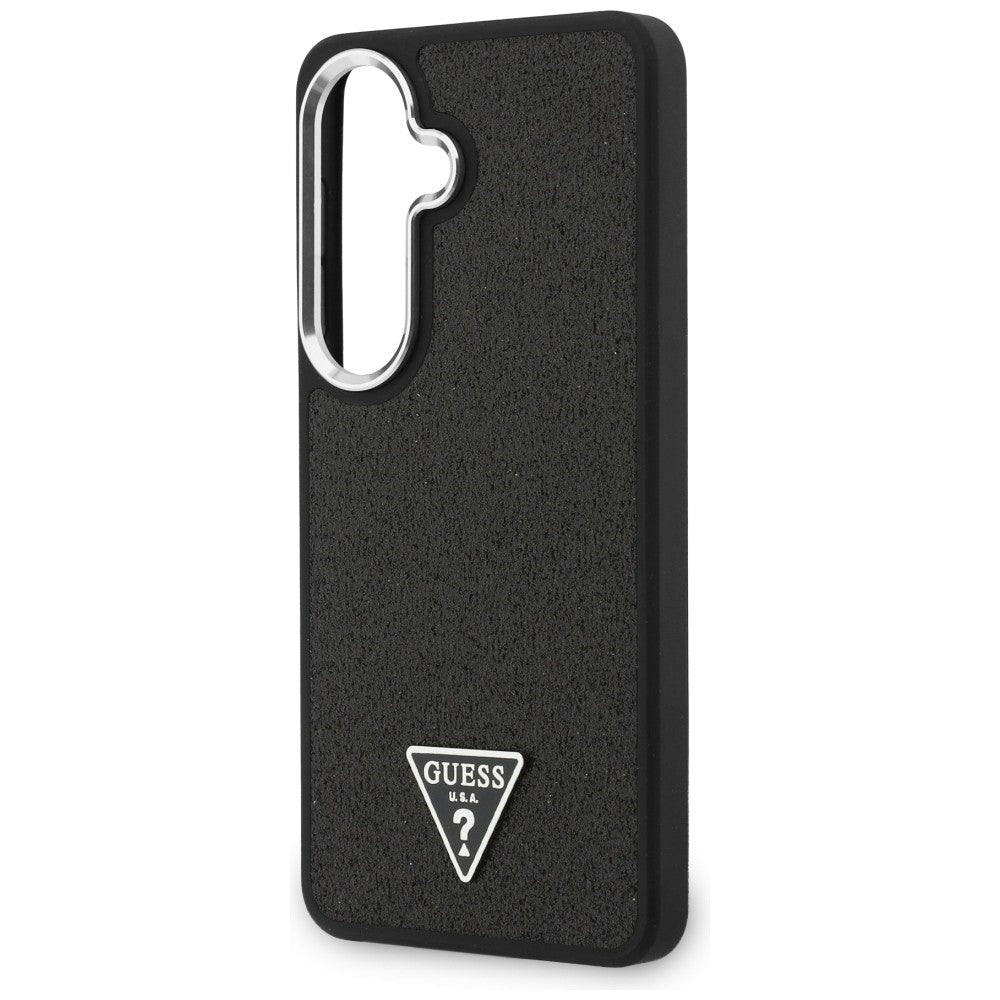 Guess Fixed Glitter Triangle MagSafe case for Samsung Galaxy S26+ - black_5