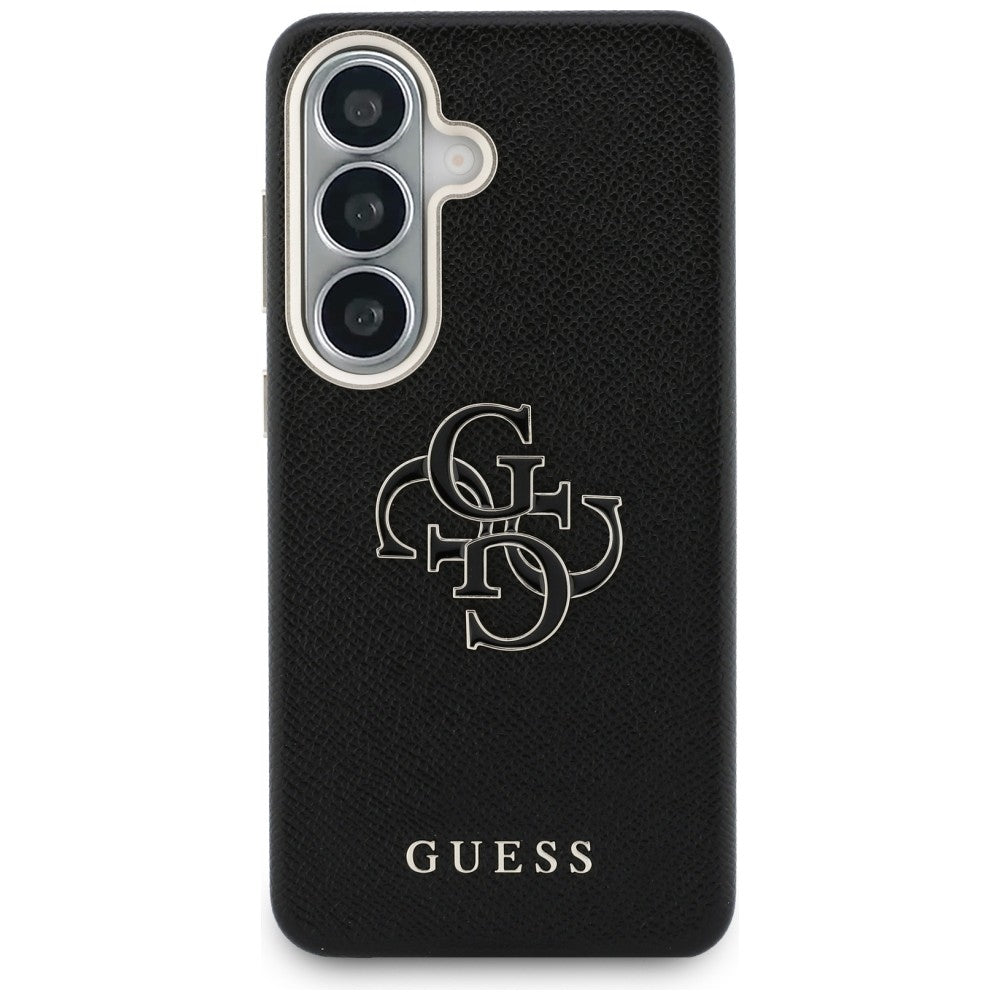 Guess Grained Big 4G Metal Logo case for Samsung Galaxy S26+ - black_2