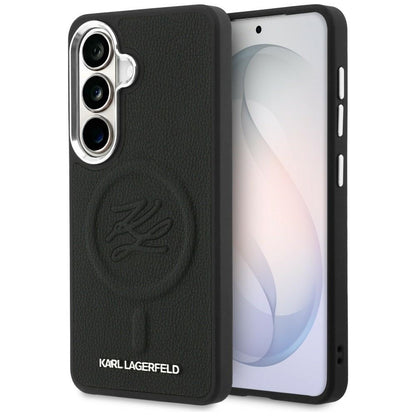 Karl Lagerfeld Embossed Ring Initials MagSafe Case for Samsung Galaxy S26 - Black_0