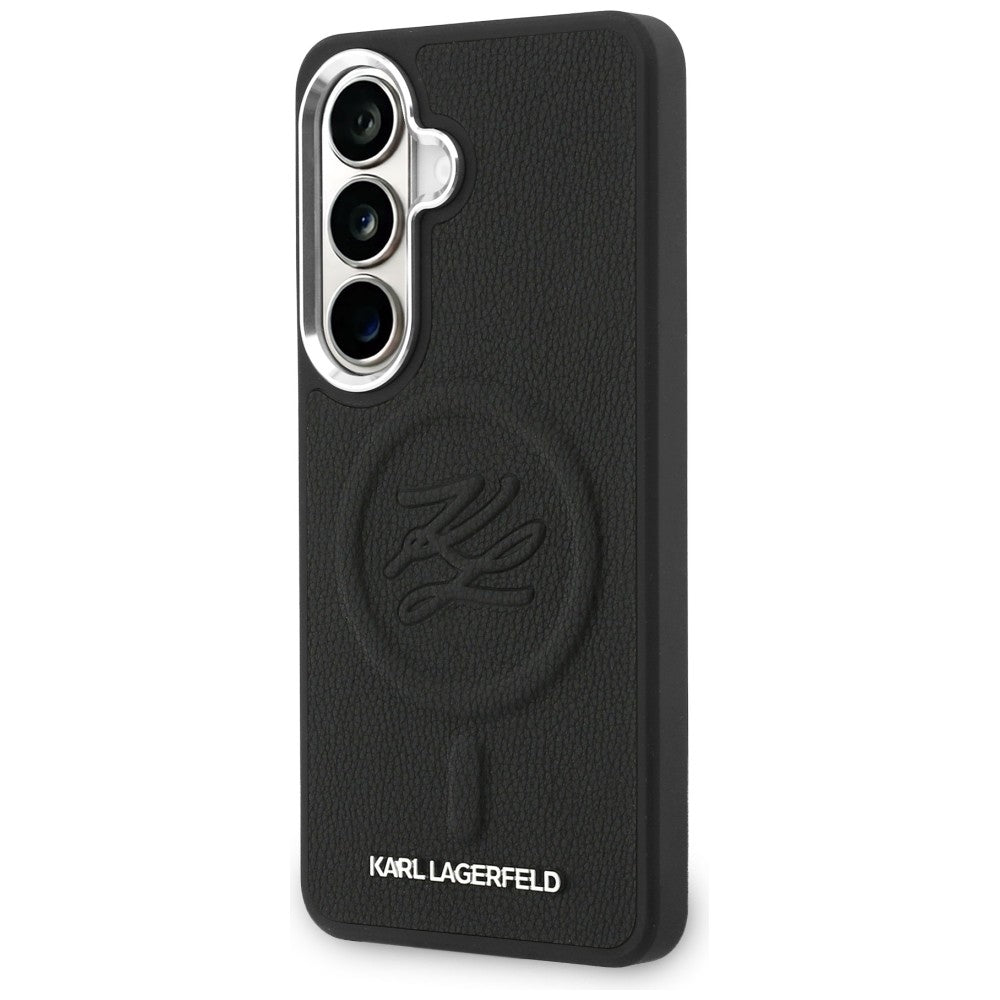 Karl Lagerfeld Embossed Ring Initials MagSafe Case for Samsung Galaxy S26 - Black_1