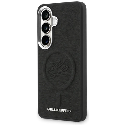 Karl Lagerfeld Embossed Ring Initials MagSafe Case for Samsung Galaxy S26 - Black_1