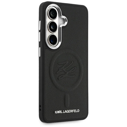 Karl Lagerfeld Embossed Ring Initials MagSafe Case for Samsung Galaxy S26 - Black_3