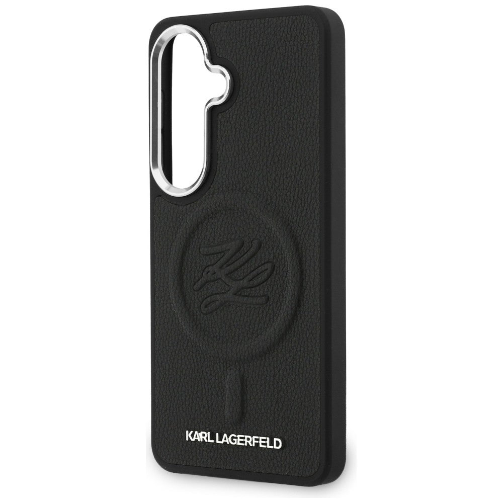 Karl Lagerfeld Embossed Ring Initials MagSafe Case for Samsung Galaxy S26 - Black_5