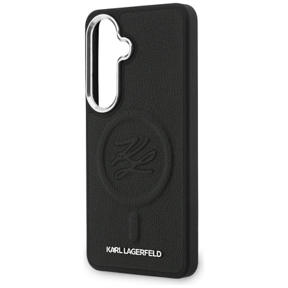 Karl Lagerfeld Embossed Ring Initials MagSafe Case for Samsung Galaxy S26 - Black_5