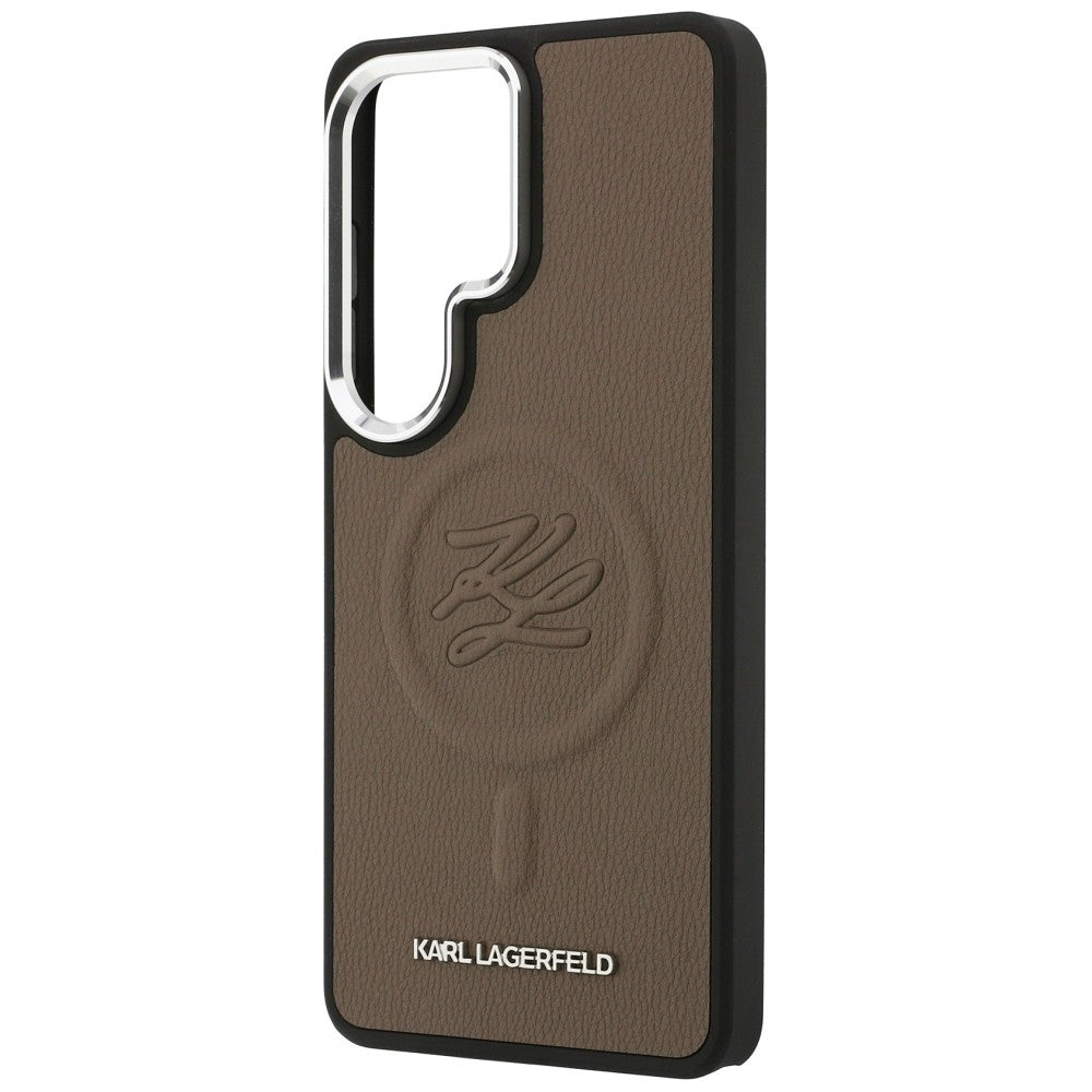 Karl Lagerfeld Embossed Ring Initials MagSafe Case for Samsung Galaxy S26 Ultra - Brown_5