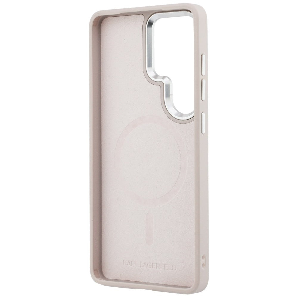 Karl Lagerfeld Embossed Ring RSG Logo MagSafe Case for Samsung Galaxy S26 Ultra - Pink_6