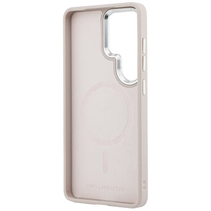 Karl Lagerfeld Embossed Ring RSG Logo MagSafe Case for Samsung Galaxy S26 Ultra - Pink_6