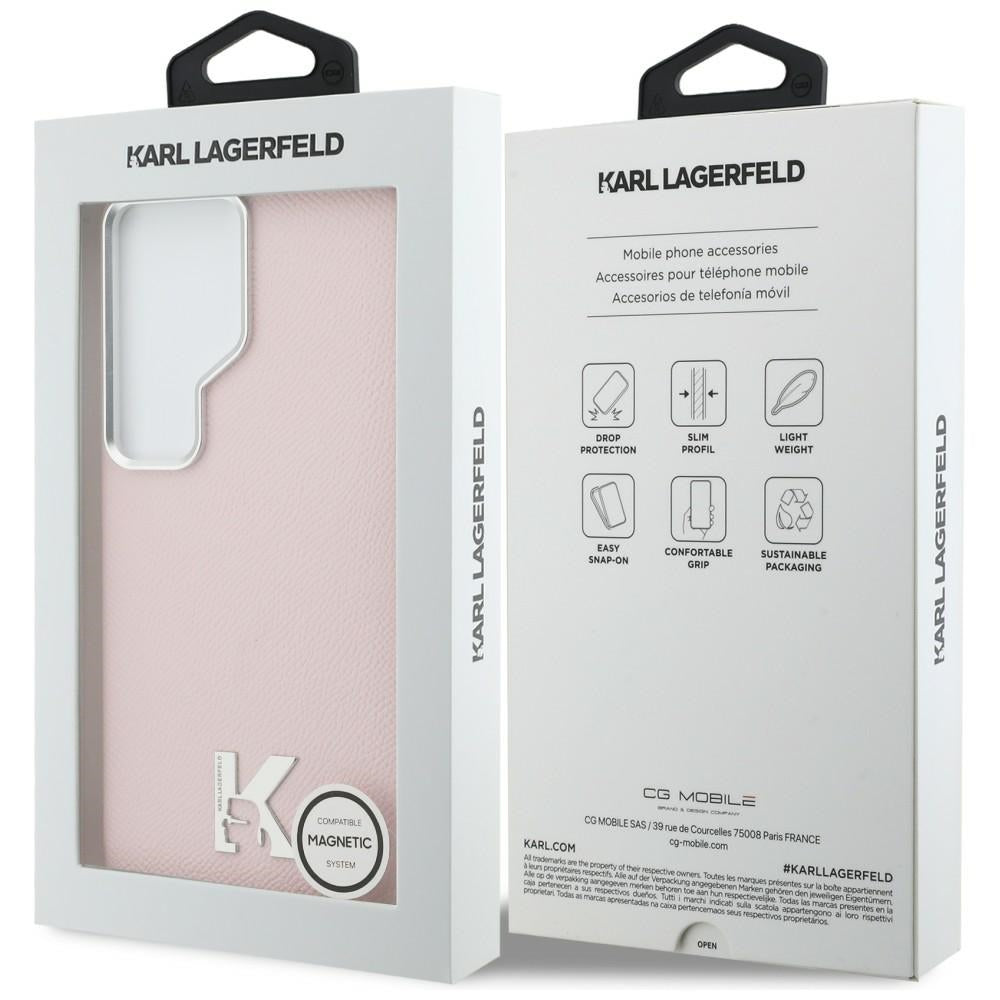 Karl Lagerfeld K Metal Logo MagSafe Case for Samsung Galaxy S26 Ultra - Pink_7