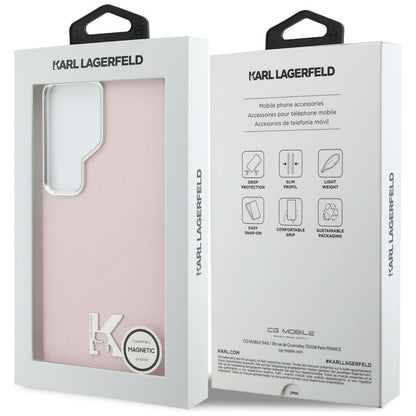 Karl Lagerfeld K Metal Logo MagSafe Case for Samsung Galaxy S26 Ultra - Pink_7