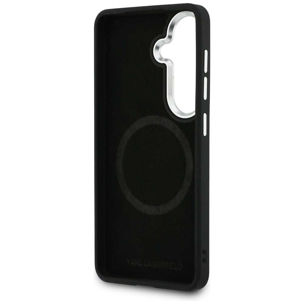 Karl Lagerfeld Perforated KL MagSafe Case for Samsung Galaxy S26 - Brown_6