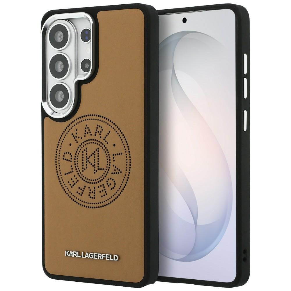 Karl Lagerfeld Perforated KL MagSafe Case for Samsung Galaxy S26 Ultra - Brown_0