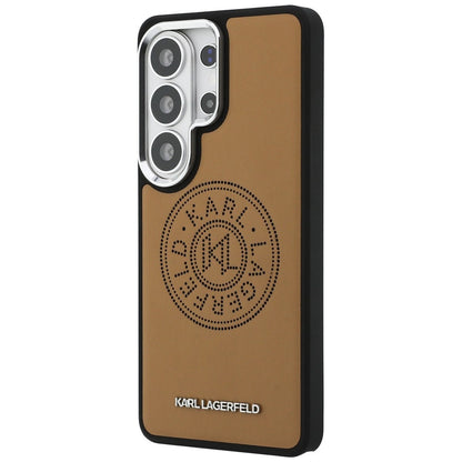 Karl Lagerfeld Perforated KL MagSafe Case for Samsung Galaxy S26 Ultra - Brown_1