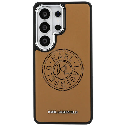 Karl Lagerfeld Perforated KL MagSafe Case for Samsung Galaxy S26 Ultra - Brown_2