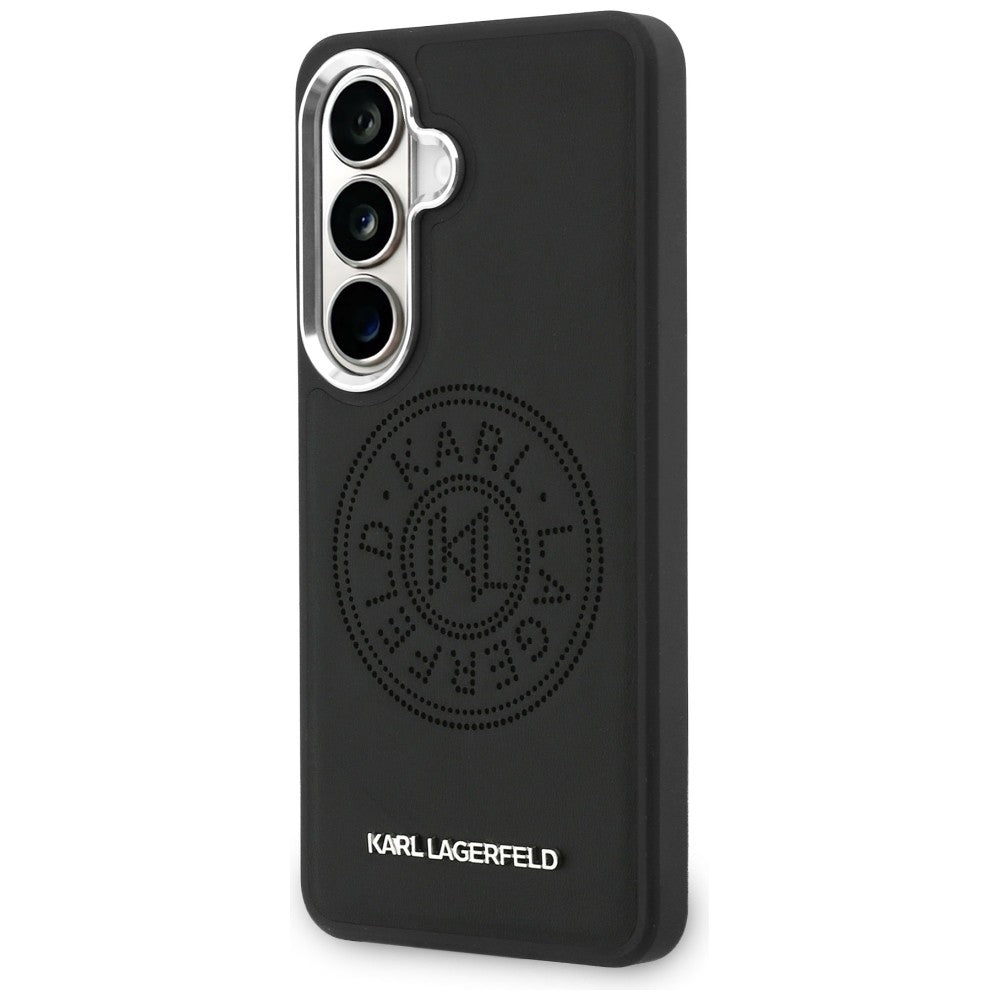 Karl Lagerfeld Perforated KL MagSafe Case for Samsung Galaxy S26+ - Black_1
