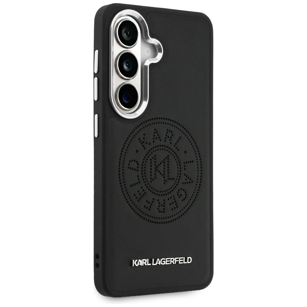 Karl Lagerfeld Perforated KL MagSafe Case for Samsung Galaxy S26+ - Black_3