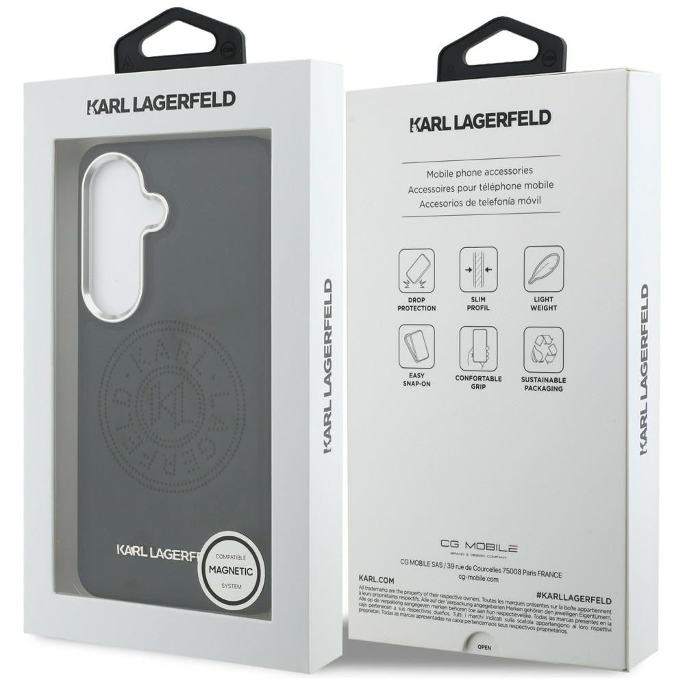 Karl Lagerfeld Perforated KL MagSafe Case for Samsung Galaxy S26+ - Black_7