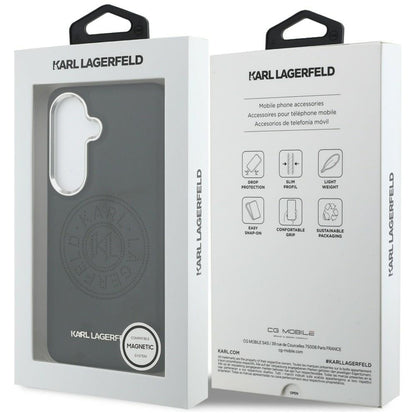 Karl Lagerfeld Perforated KL MagSafe Case for Samsung Galaxy S26+ - Black_7