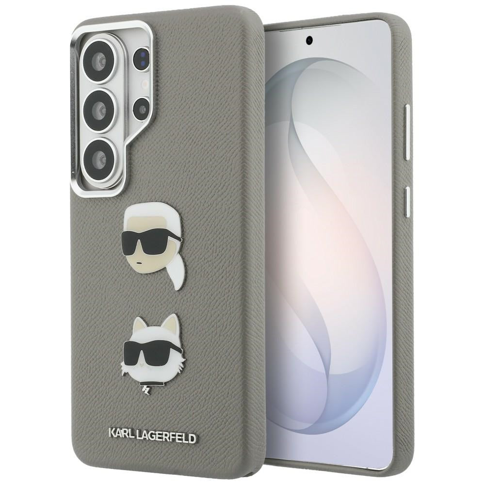 Karl Lagerfeld Saffiano Double Heads Metal case for Samsung Galaxy S26 Ultra - silver_0