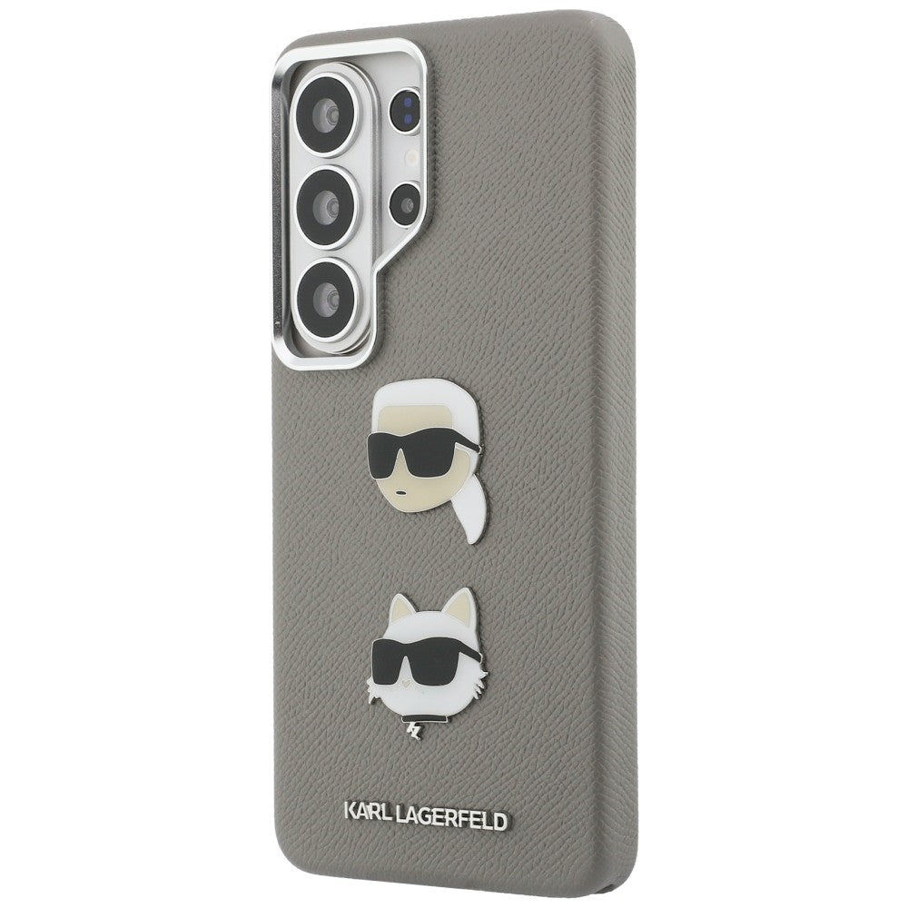 Karl Lagerfeld Saffiano Double Heads Metal case for Samsung Galaxy S26 Ultra - silver_1