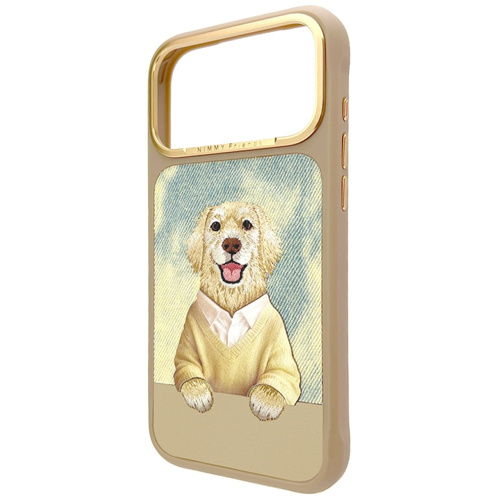 Nimmy Gentle Pets Series Dog MagSafe case for iPhone 17 Pro - brown_1