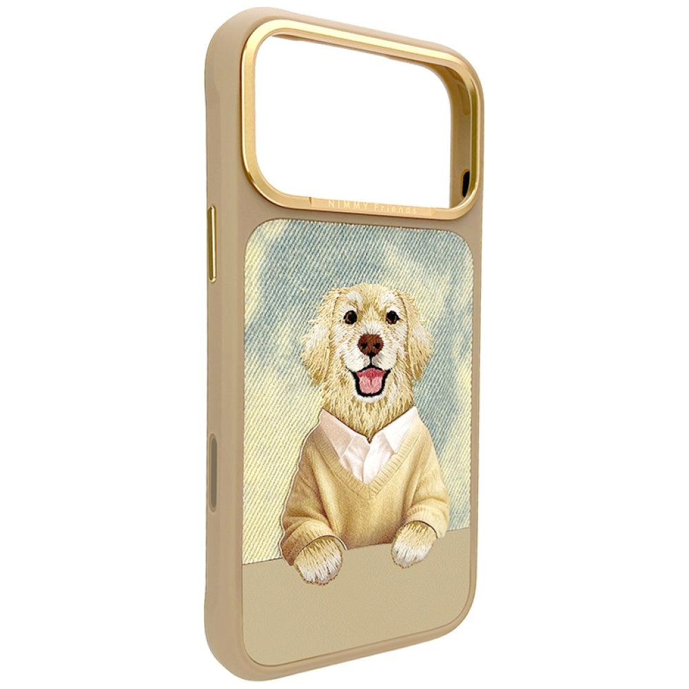 Nimmy Gentle Pets Series Dog MagSafe case for iPhone 17 Pro - brown_2