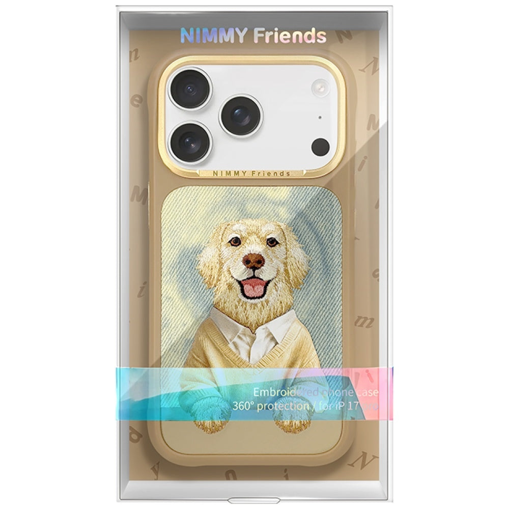 Nimmy Gentle Pets Series Dog MagSafe case for iPhone 17 Pro - brown_6