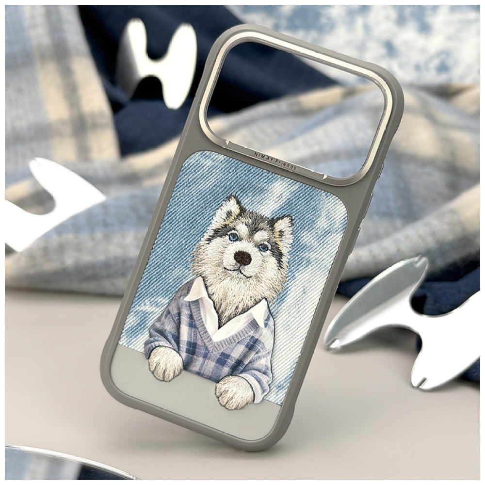 Nimmy Gentle Pets Series Dog MagSafe case for iPhone 17 Pro - gray_6