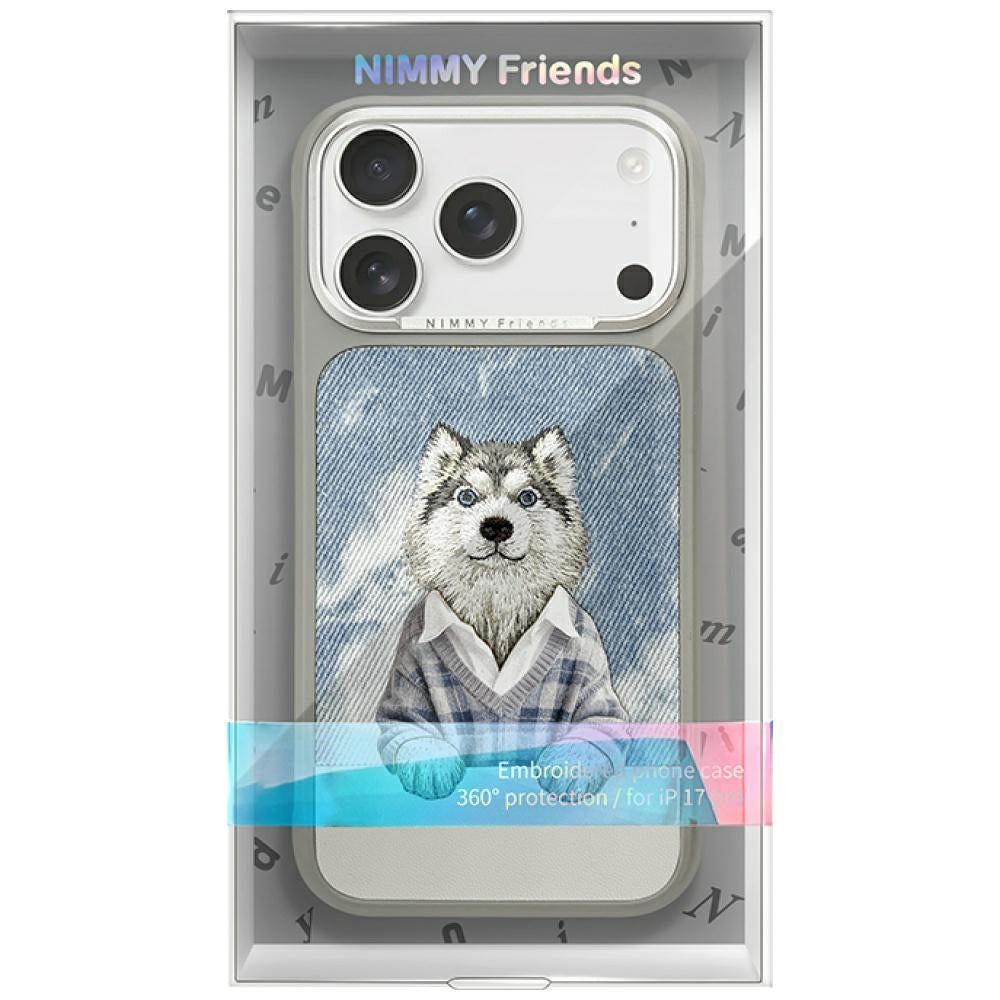 Nimmy Gentle Pets Series Dog MagSafe case for iPhone 17 Pro - gray_7