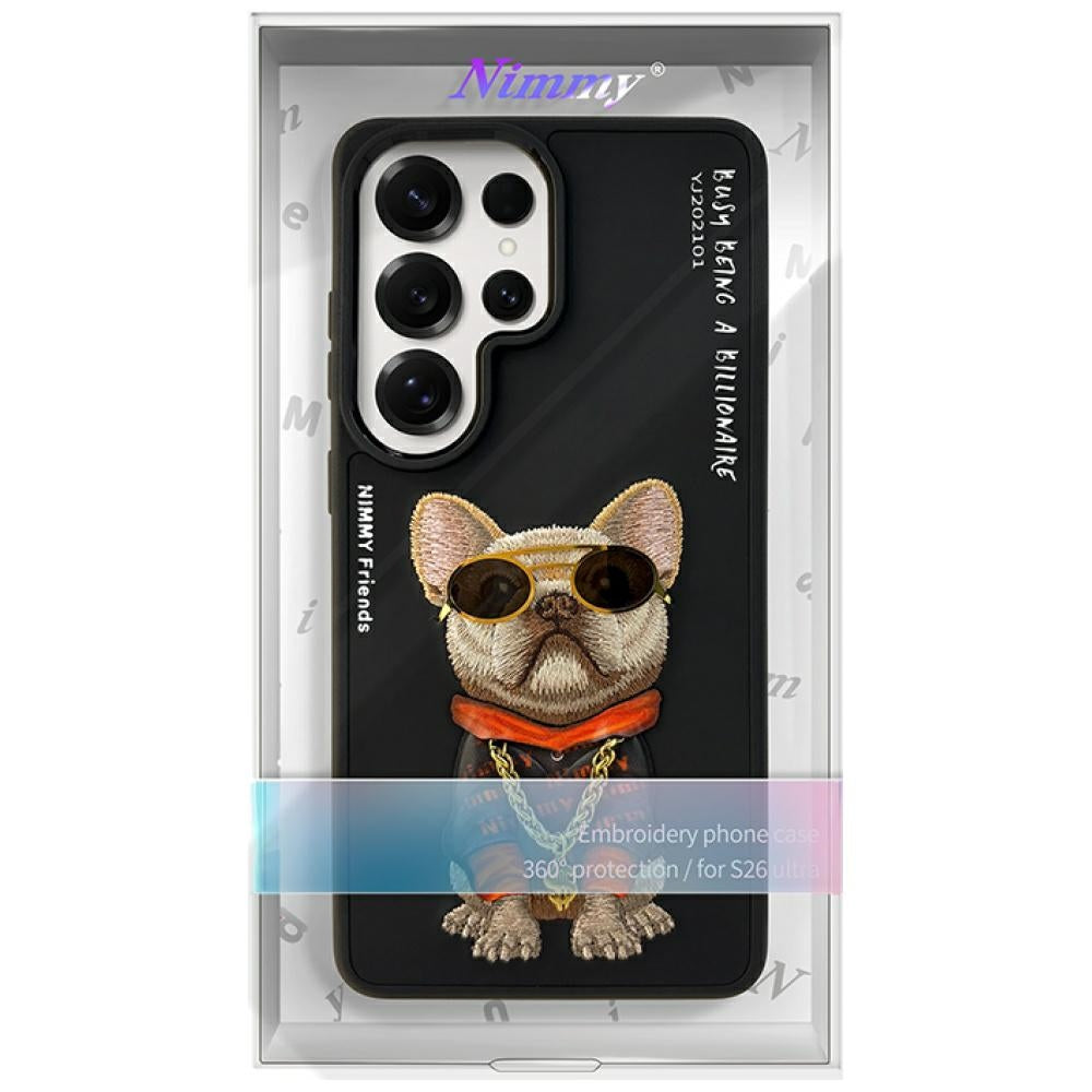 Nimmy Glasses Cool Dog Case for Samsung Galaxy S26 Ultra - Black_6