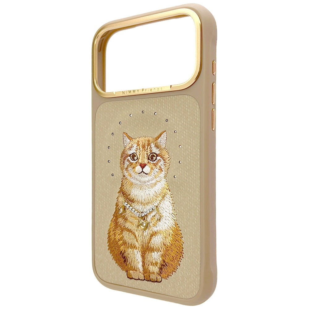 Nimmy Lucky Fashion Cat MagSafe case for iPhone 17 Pro - brown_1
