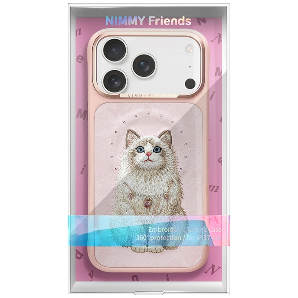 Nimmy Lucky Fashion Cat MagSafe case for iPhone 17 Pro - pink_6