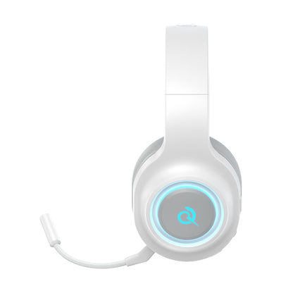 QCY Heroad V200 Tri-Mode Gaming Headphones with 7.1 Sound, 240h Battery, and Detachable Microphone - White_4